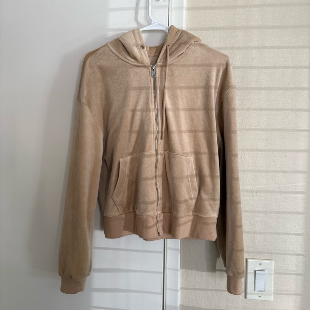 Abercrombie & Fitch Beige Zip-Up Jacket